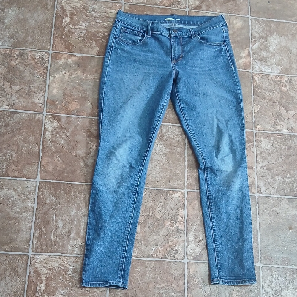 Old Navy Blue Women's Skinny Jeans - Faded